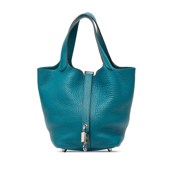 Hermes Handbags - Pre-Loved Hermes Clemence Picotin Lock 18